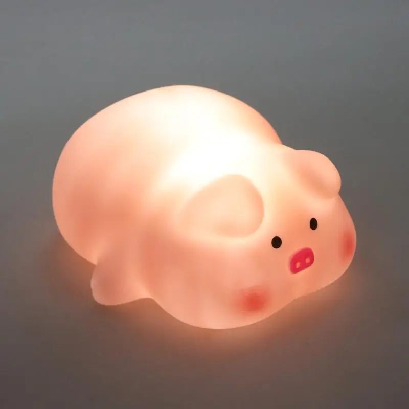 

Kawaii Little Piggy Nightlight Touch Sensor Silicone LED Lamp Dimmable Mood Light Night Lamp For Bedroom Decor Birthday Gift