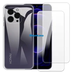 Soft Case + 2 Pack Tempered Glass Screen Protectors for Hotwav Note 13 Pro Full-Body Protection