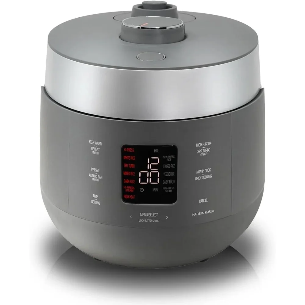 

Rice Cookers With Nonstick Inner Pot, 6-Cup (Uncooked) Twin Pressure Rice Cooker, 16 Options & 3 Voice Guide, Rice Cookers