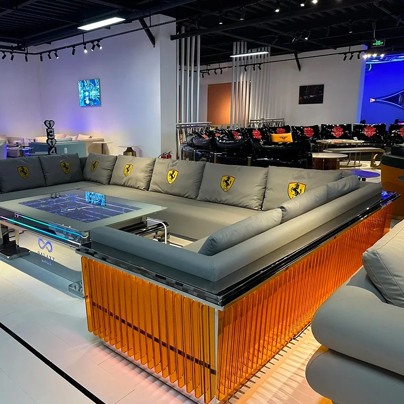 Коммерческая мебель на заказ, цветной диван KTV, паб, ночной клуб, клуб, диван, сиденье, комбинированное сигаретное сиденье для отдыха, бар, U-образный комплект сидений для стенда