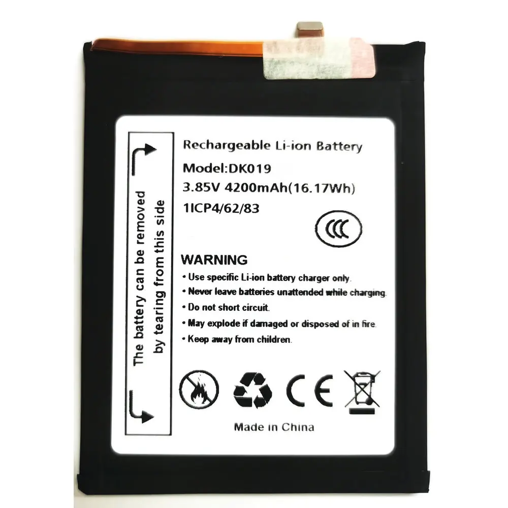 Batteria sostitutiva agli ioni di litio DK019 da 3,85 V 4200 mAh per telefono cellulare Blackview A80 A80S 1ICP4/62/83