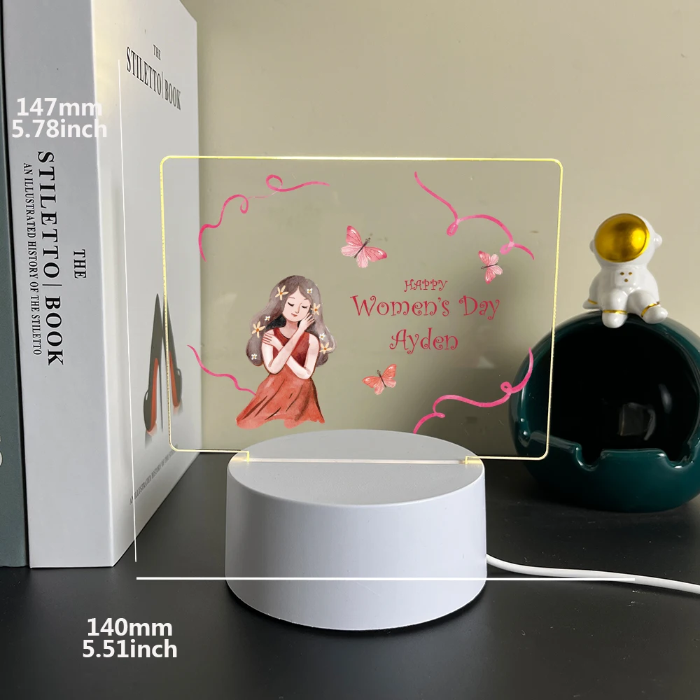 Personalized Custom Girl Beauty  3D Lamp Mange Avatar Room Decor Gift 3D Led Night Lamp