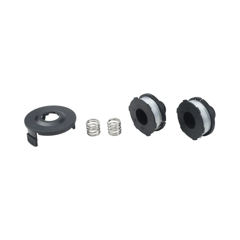For Grass Trimmer Replacement Spools for DUR181 DUR181Z DUR181RF Electroplated Spring Embedded Iron Base 1.6 mm x 6 m 5 pcs Set