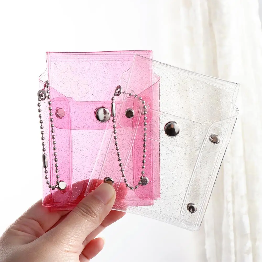 Fashion Pink PVC Sequin With Keychain Key wallet Lipstick bag Mini Comestic bag Coin purse