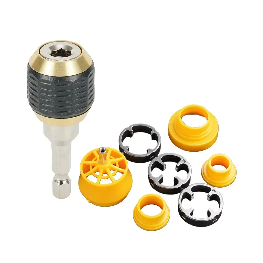 

60mm Drill Chuck Screwdriver Quick-change Self-locking Extension Bar Adapter Electric Drill To PVC Water Pipe Threader Kit