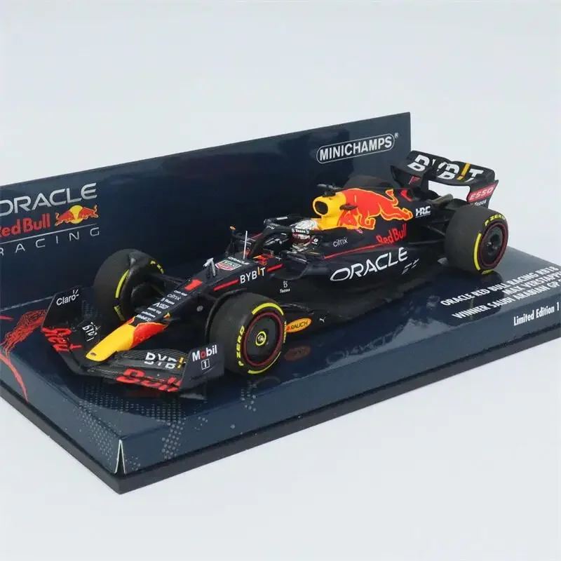 MINICHAMPS 1:43 2022 F1 RB18 No1 Max #11. S.PEREZ Saudi Arabia GP Racing Model Car