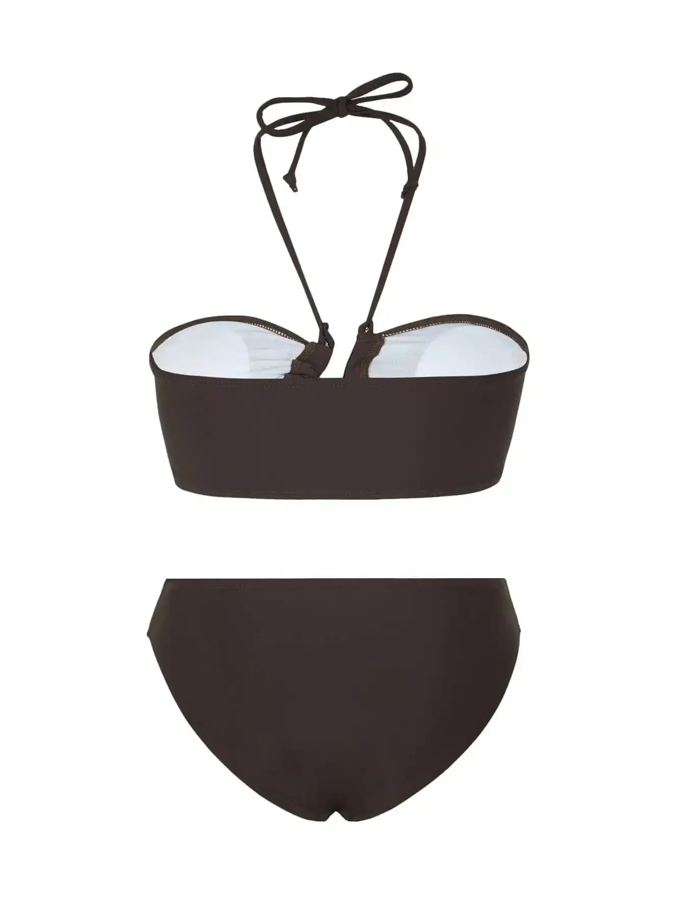 ชุดบิกินี่แบบ Bandeau 3 ชิ้น ชุดว่ายน้ำเซ็กซี่สำหรับผู้หญิง ชุดเดรสยาว ชุดว่ายน้ำ ชุดคลุมชายหาด สำหรับผู้หญิง รุ่นใหม่ ปี 2025