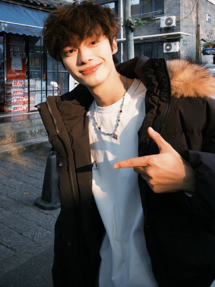 Bla PU جلد ort Jaet مقنعين مبطن بالقطن للرجال شتاء عالي الجودة معطف دافئ للشباب Faion Stand Fit Zippe... #2