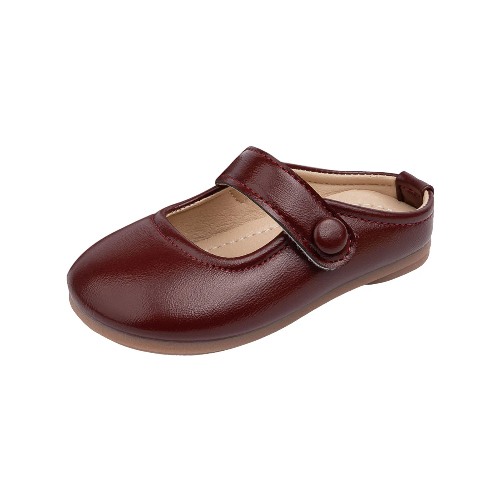 

Kids Heels Girls Shoes Soft Sole Round Toe Girls Leather Shoes Casual Childrens Shoes Dress up Shoes for Girls Age 6-8