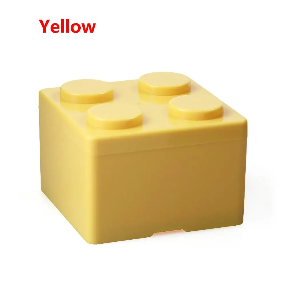 Hot Stationery Organizer Storage Box Building Block Shapes Desktop Container Plastic