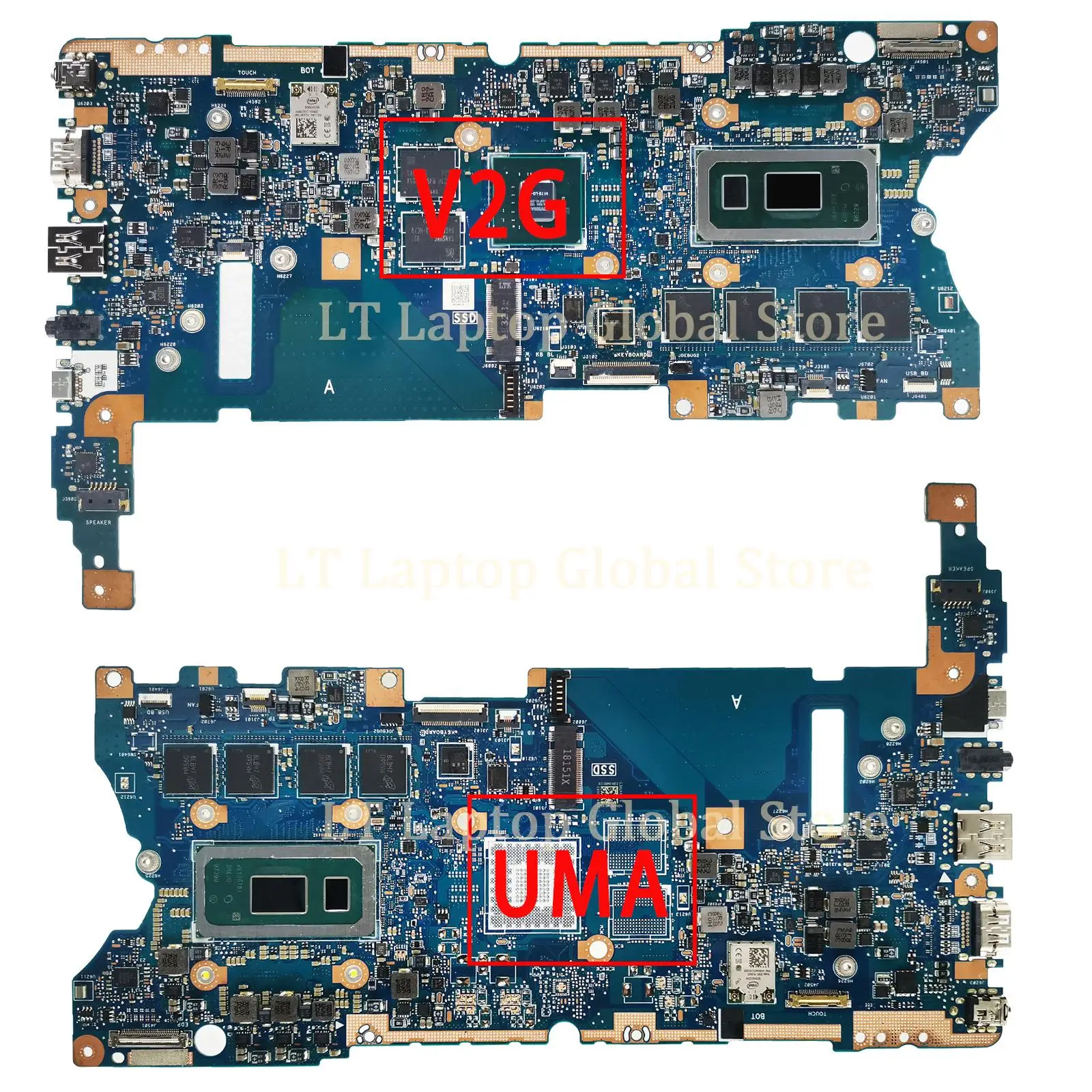 Mainboard untuk ASUS Zenbook Flip 14 UX461FN UX461FA UX461 UX461F Laptop Motherboard I5 I7 8th Gen CPU 8G/16G-RAM/V2G