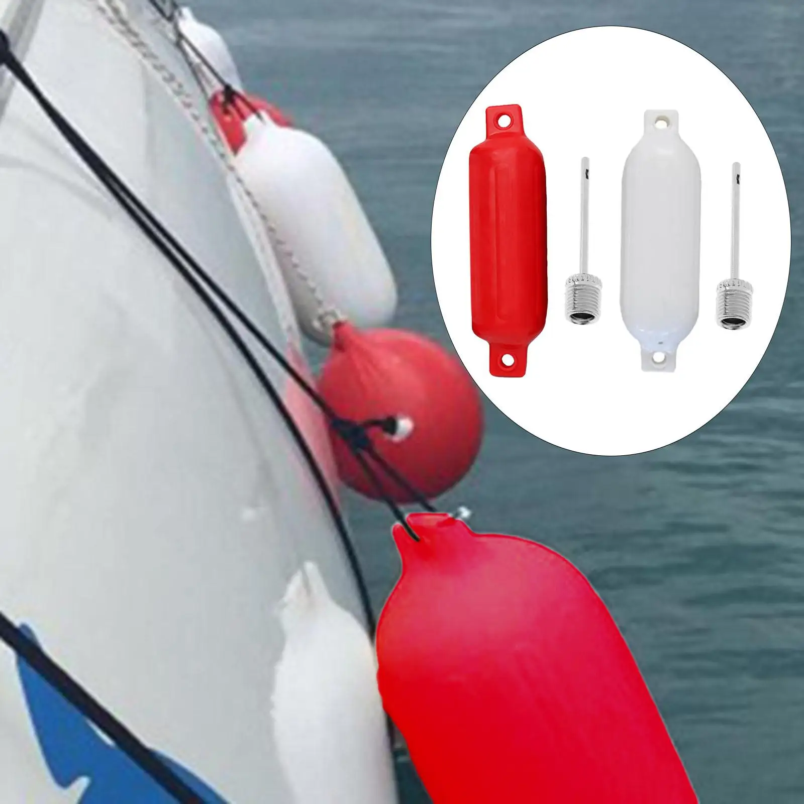 Marine Boat , Boat Bumpers Protection Come with Needles Boat Bumpers for Fishing Boats Sailboats Pontoon