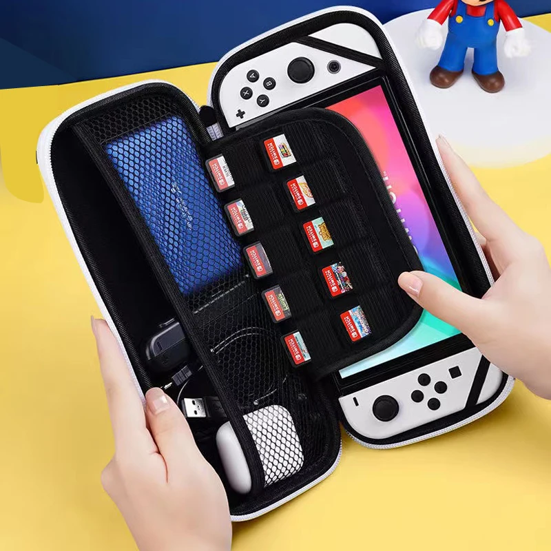 New Switch OLED Storage Carrying Case  7 in 1 Kit for Nintendo Switch OLED Crystal Shell For Switch Oled Accessories