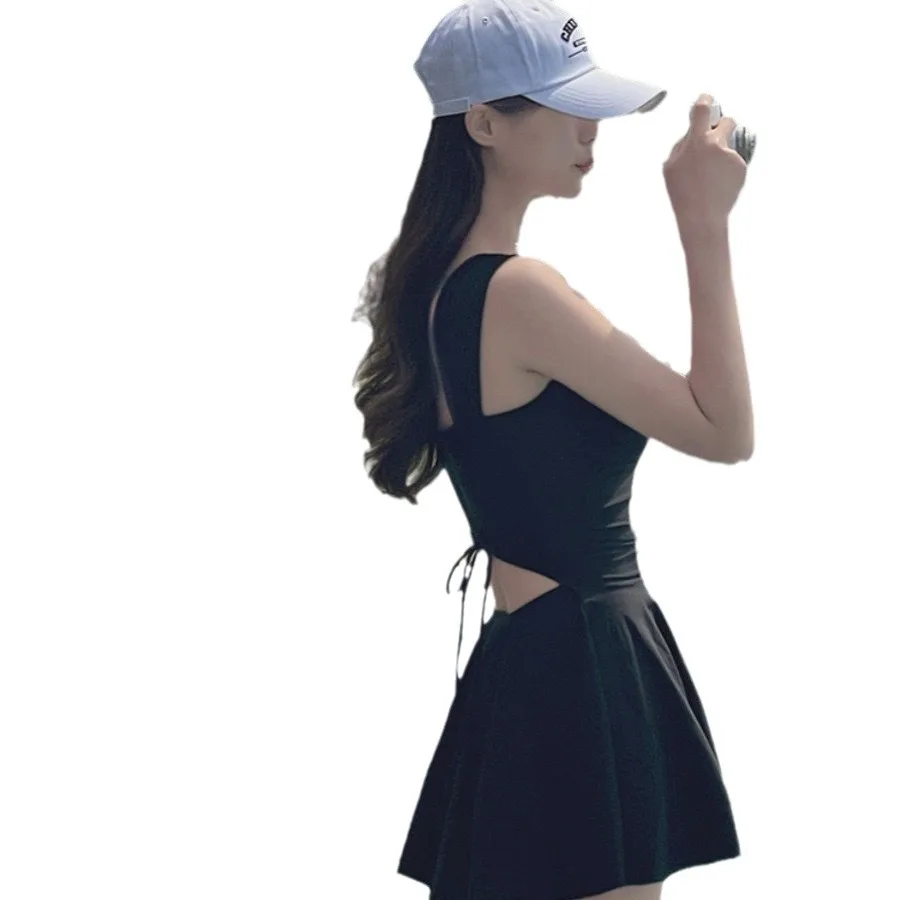 Baju Renang Satu Potong Baru untuk Wanita, Menutupi Perut dan Melangsingkan, Mengumpulkan Pakaian Renang Tepi Laut Seksi, Merendam di Pemandian Air Panas