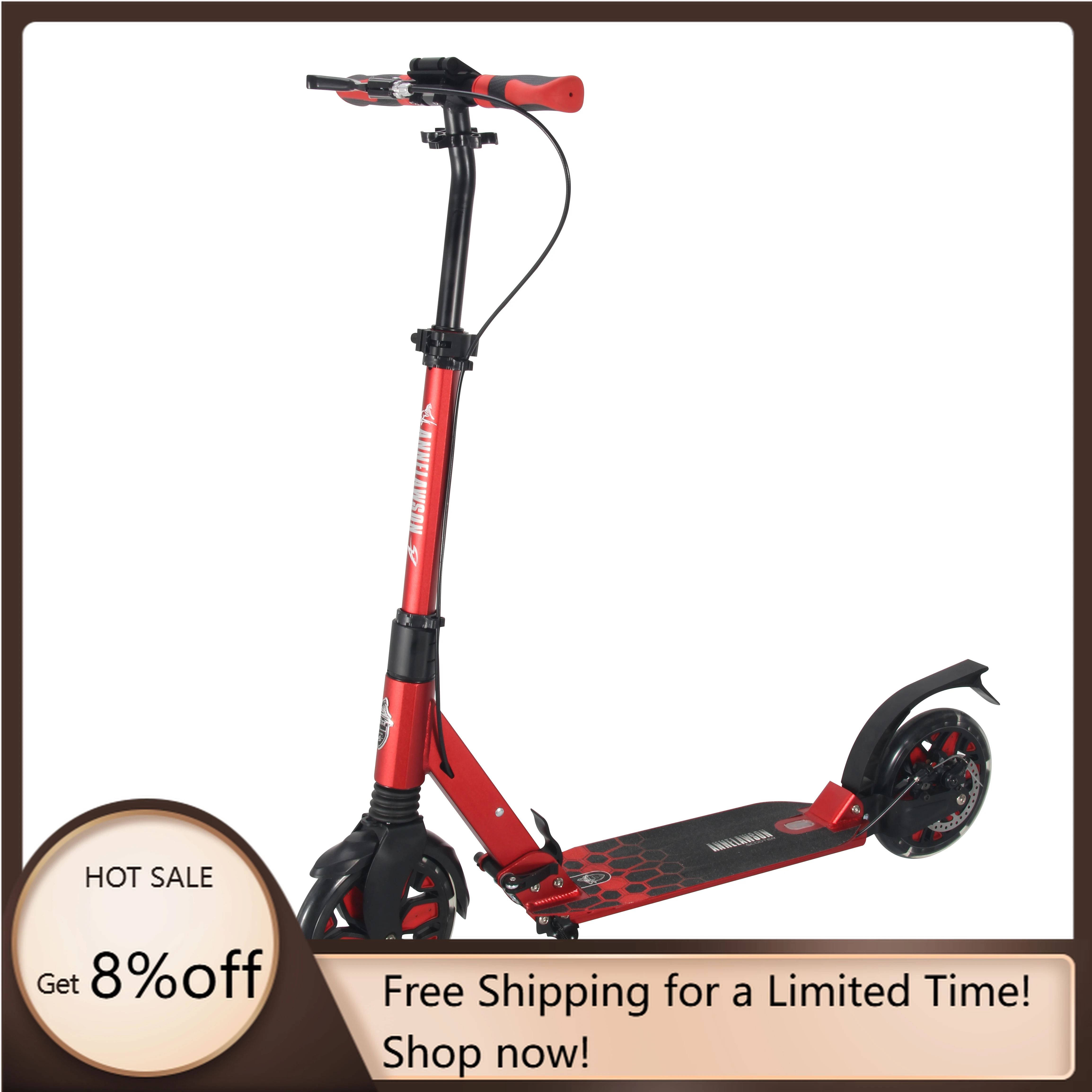 

STLF Flash Rear Roller Scooters Are Safe and Easy to Operate Aluminum Foldable Customization