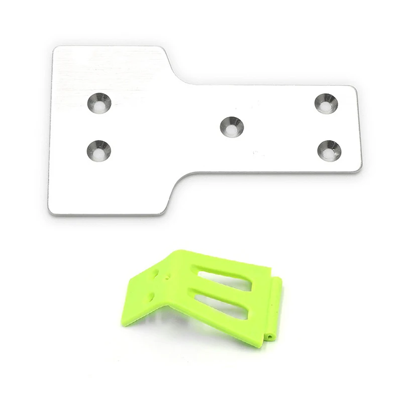 12428-0364 Front Bottom Protection Aluminum Sheet And Front Bumper For Wltoys 12428 12427 RC Car Spare Parts