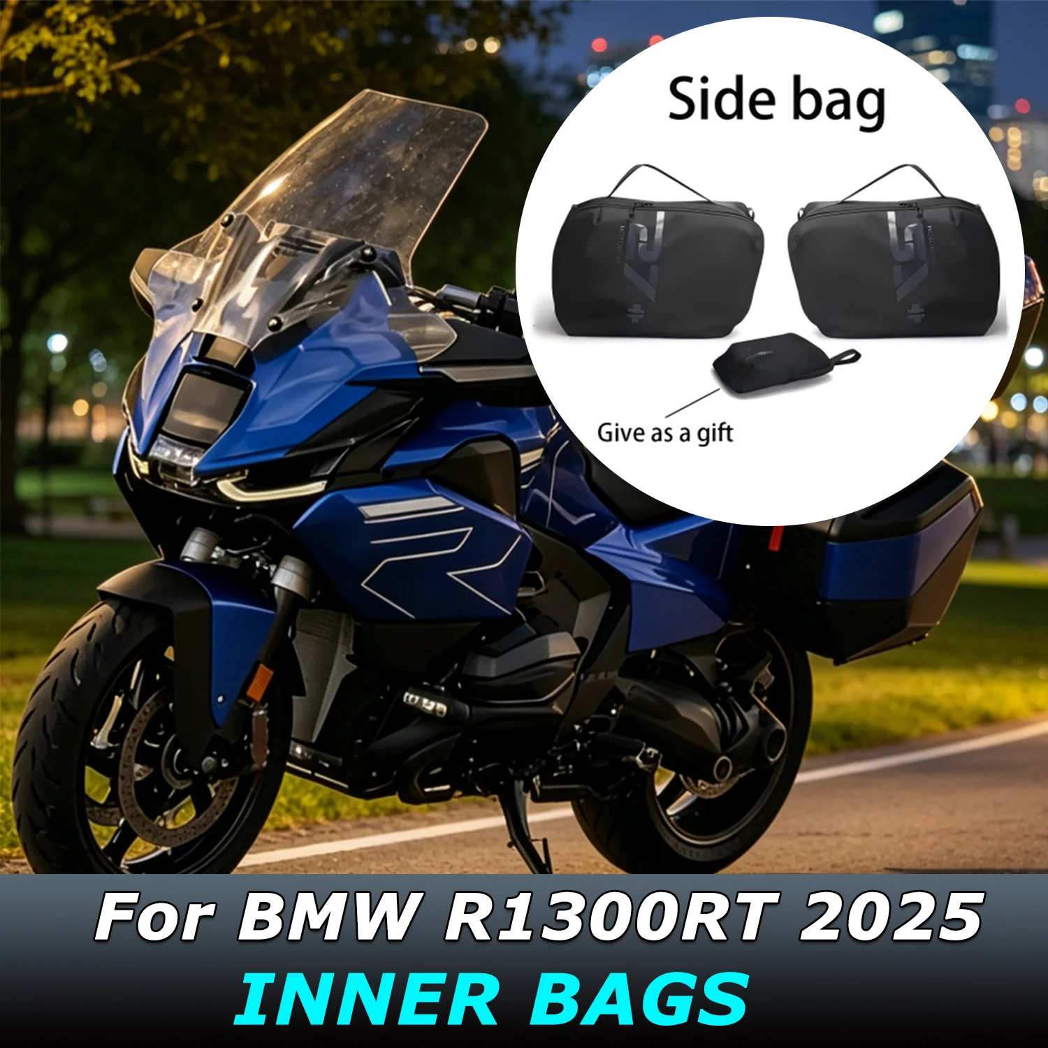 New R1300RT Motorcycle Accessories Side Top Case Inner Bag Luggage Liner Storage Bag With Shoulder Strap For BMW R 1300 RT 2025