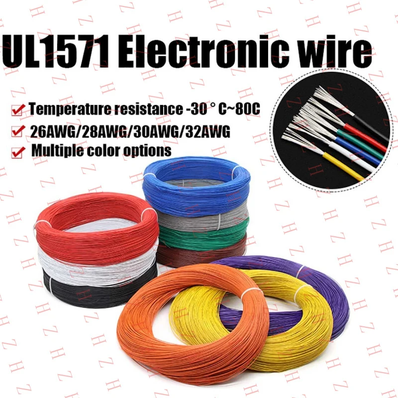 

Гибкий многожильный провод U+UL1571 26/28/30/32AWG с ПВХ-изоляцией для электроники【Оптовые продажи, продавцы с личными сообщениями】