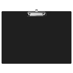 A3 Clipboard Horizontal File Clip File Folder Paper Clip Pad Document Holder for Home Office and Business Use ( Black )