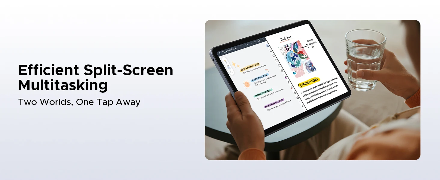 DOOGEE U12 Tablet PC Android 16 12'' S Display 24GB RAM (6GB+18GB) 128GB 9000mAh Battery UNISOC T7255 Widevine L1 Dual Dpeakers