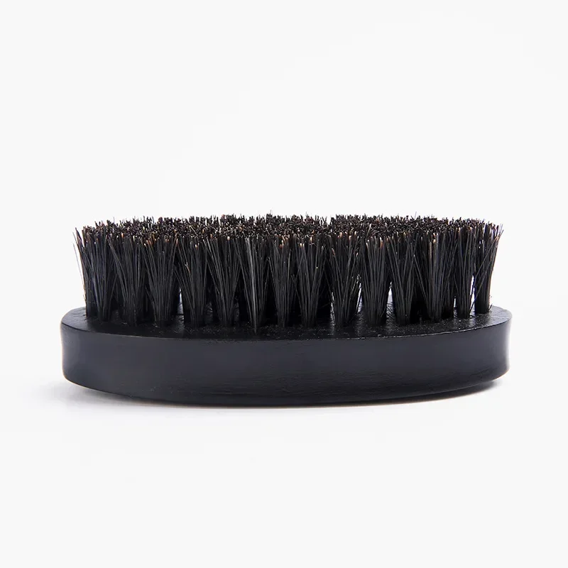 Brosse à Barbe Professionnelle en Bois, Poils de Sanglier Doux, pour Coiffeur, Kit de Peigne à Moustache pour Hommes avec Sac Cadeau, Ensemble de Peignes à Cheveux