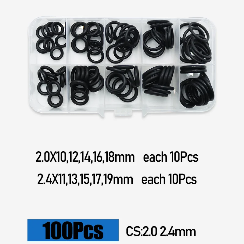 CS 1/1,5/2,0/2,4/3,1/4,0 mm Gummi-O-Ring-Dichtungsscheibe NBR O-Ring ölbeständig hohe Temperatur für die Reparatur von Auto-Sanitär-Wasserhahn – Detail 16