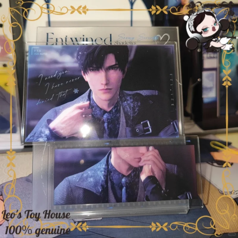 Love and Deepspace Entwined Shadows Themed Acrylic Stand With Dual Layer Insert Film Aesthetic Desktop Ornament Customized