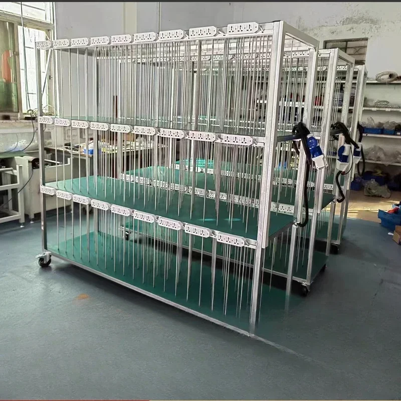 Aging Test Mobile anti-static aging Workshop storage Stainless steel multi-layer rack