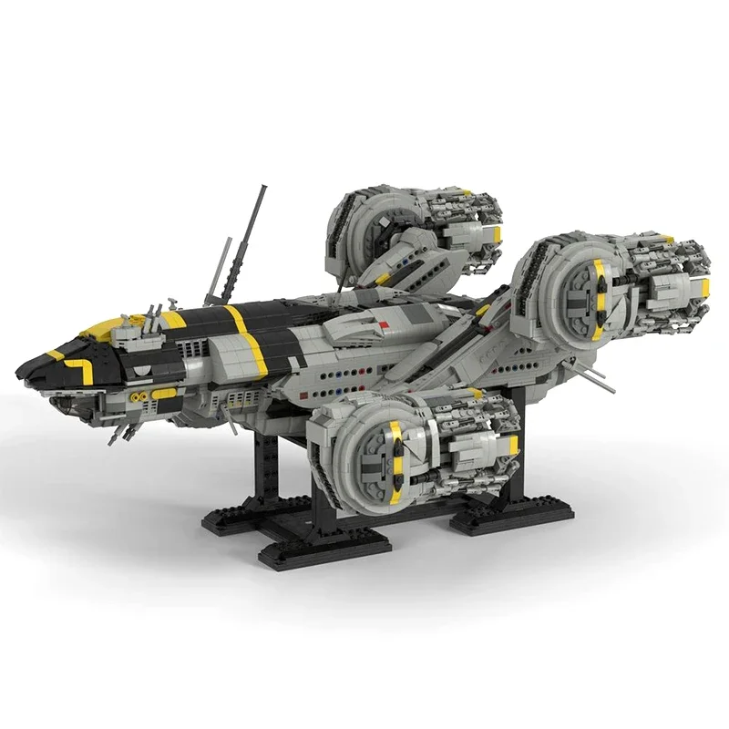 Space War Weapon USCSS Prometheused MOC SpaceShip Battle Airship Model Building Blocks Bricks DIY Assembly  Toys Gift