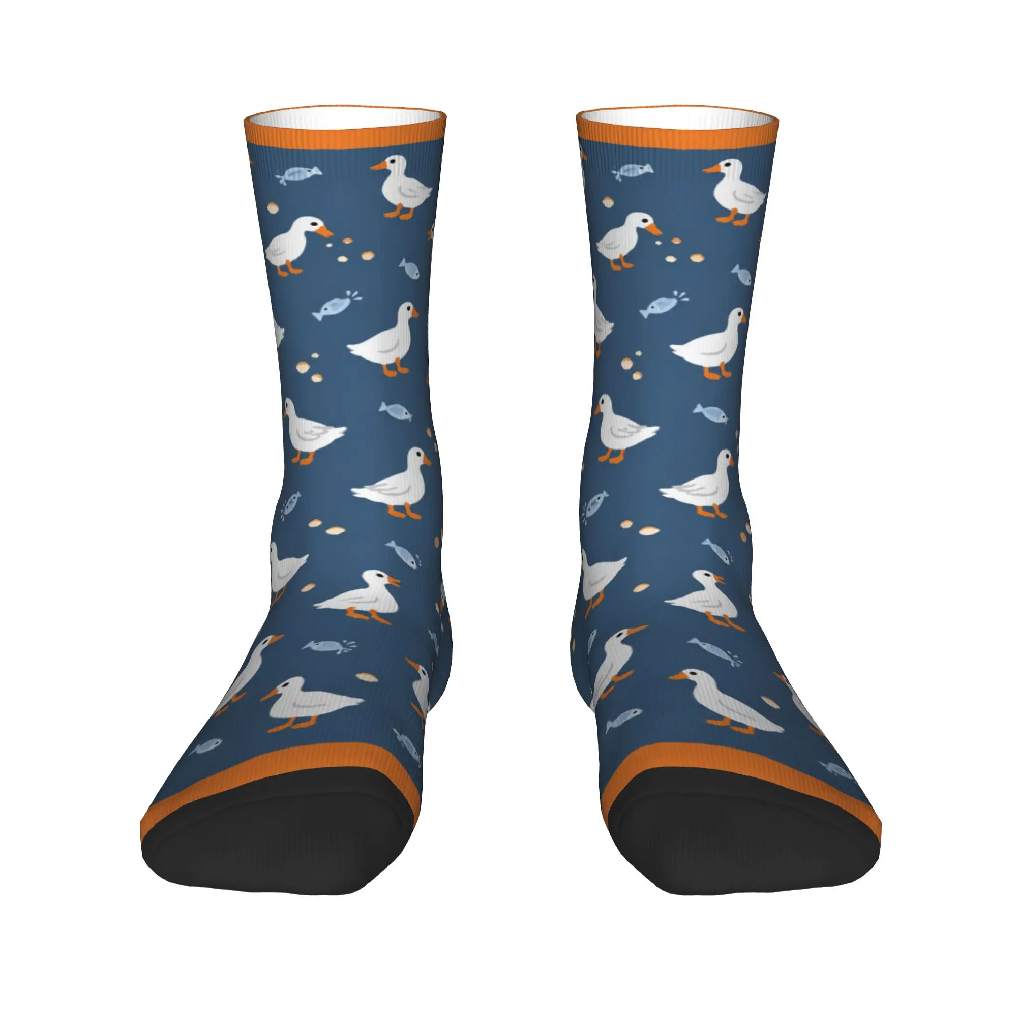 Cartoon Duck Pattern Dress Socks Animal Cartoon Funny Stockings Women Men High Quality Running Socks Autumn Anti Sweat Socks