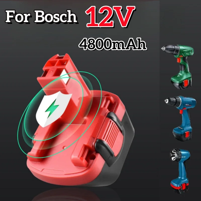 For Bosch 12V Rechargeable Battery 12V 4.8AH AHS GSB GSR 12 VE-2 Battery BAT043 BAT045 BAT046 BAT049 BAT120 BAT139