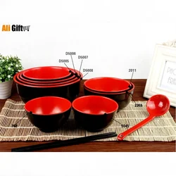 Anti Drop Instant Noodles/Steamed Rice Soup of Korean Style Melamine Tableware Noodles Bowl Dinning Table Set