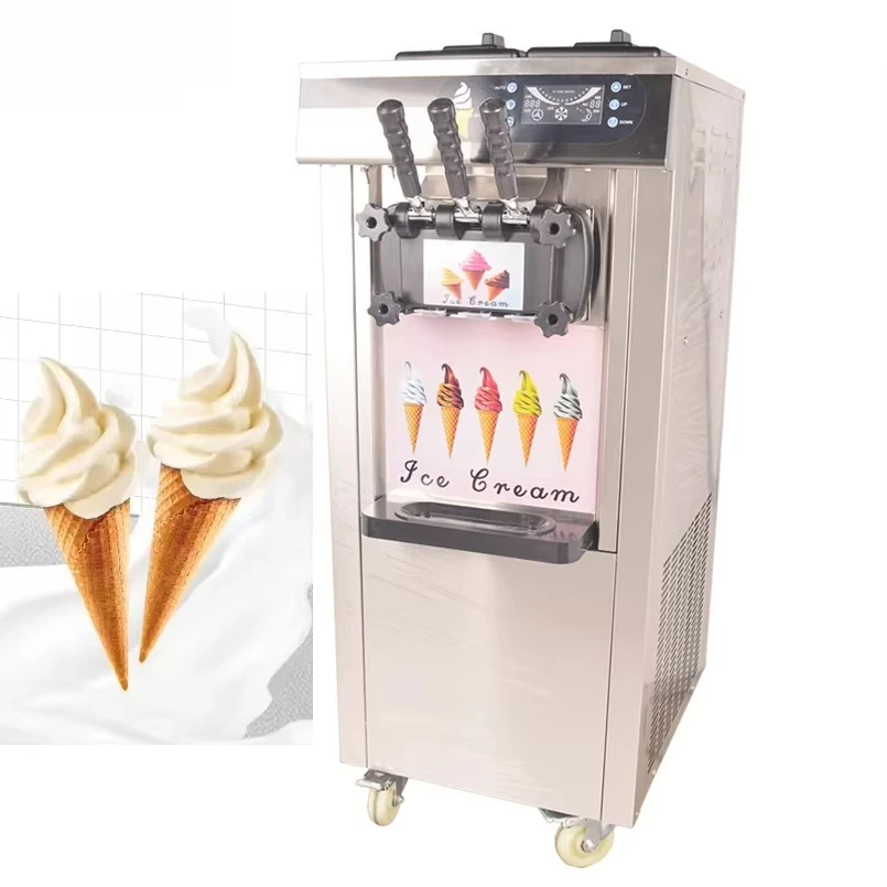 

110V-240V Large Tabletop Ice Cream Machine Catering Equipment For Hamburger Fast Food Restaurants And Cold Drink Shops