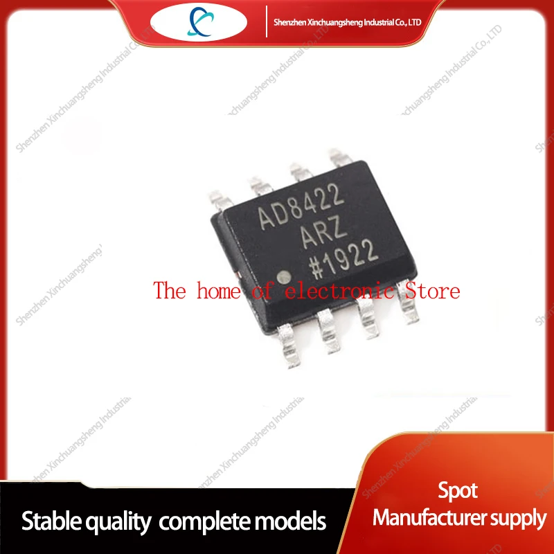 5PCS AD8422ARZ-R7 AD8422 SOP8  Instrumentation Amplifier 1 Circuit Rail-to-Rail 8-SOIC