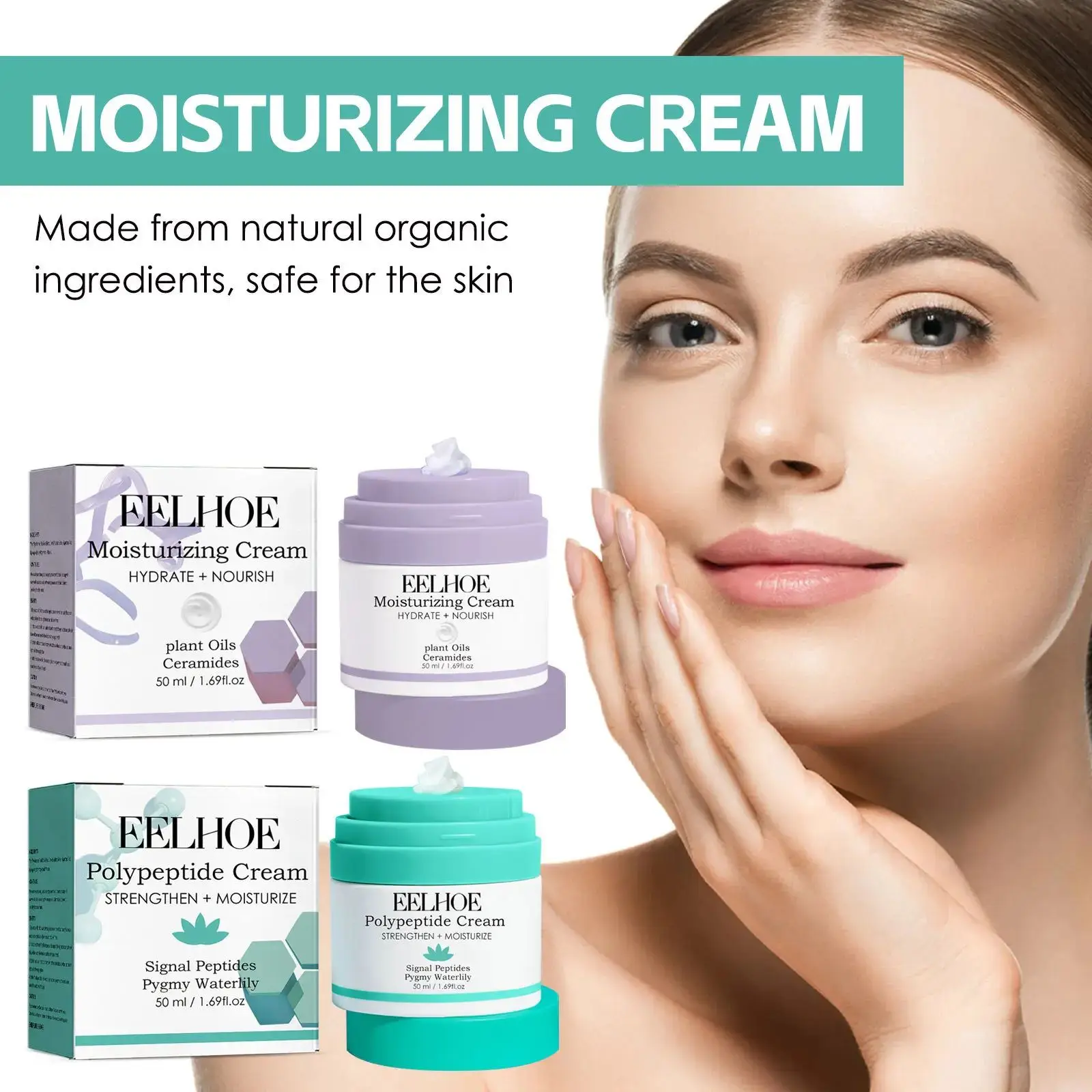 EELHOE Moisturizing Face Cream Whitening Day and Night Cream Removal Fine Lines Firming Skin Brightening Facial Beauty Skin Care