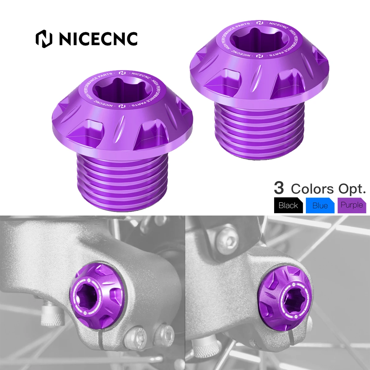 

NiceCNC For Sur-Ron Surron Light Bee X S L1E Segway X160 X260 Motocross Front Wheel Axle Bolt Nut Screws Electric Dirt Bike