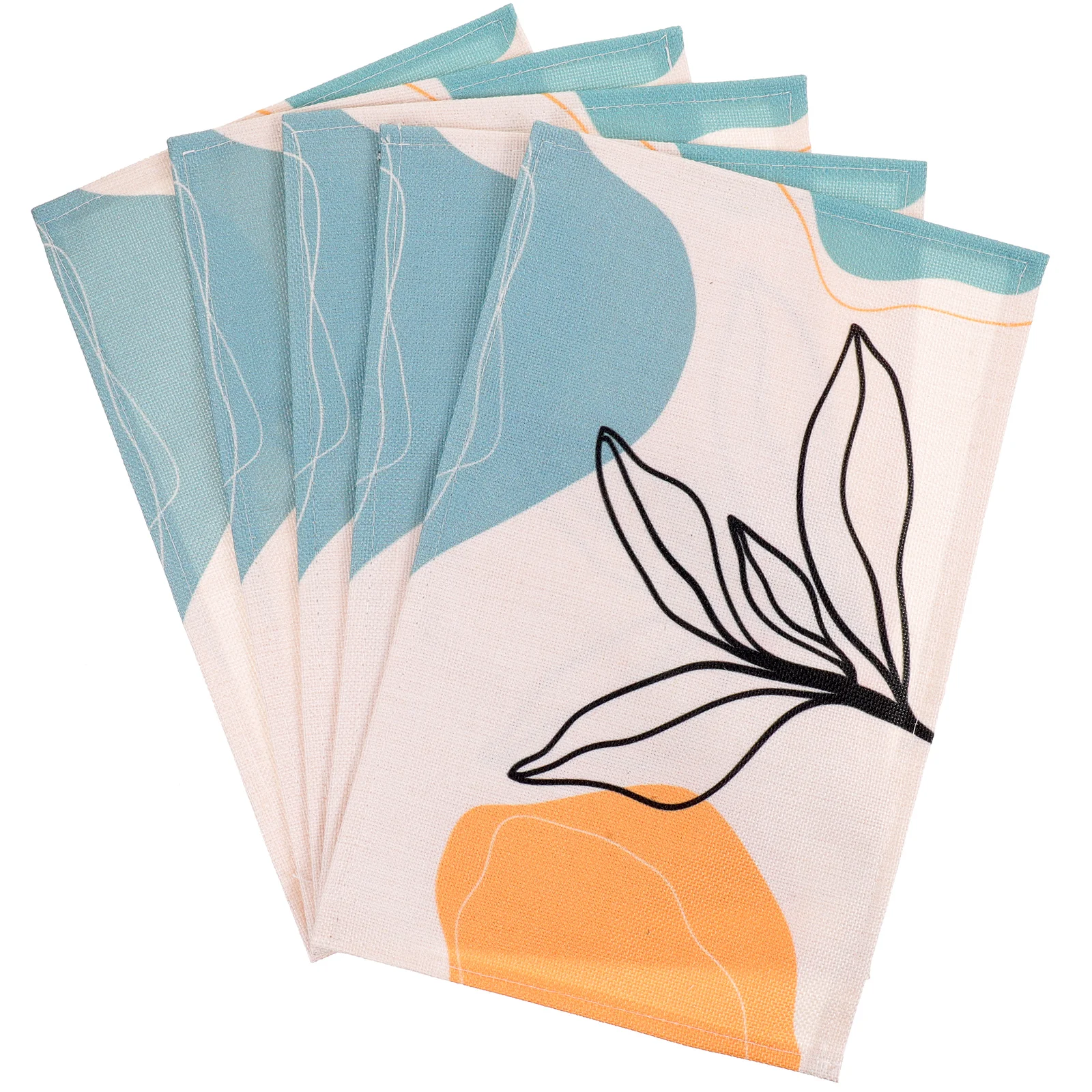 

5Pcs Nordic Style Table Placemats Soft Decorative Table Mat Creative Cup Mat Dining Room Decor Placemats and Napkins