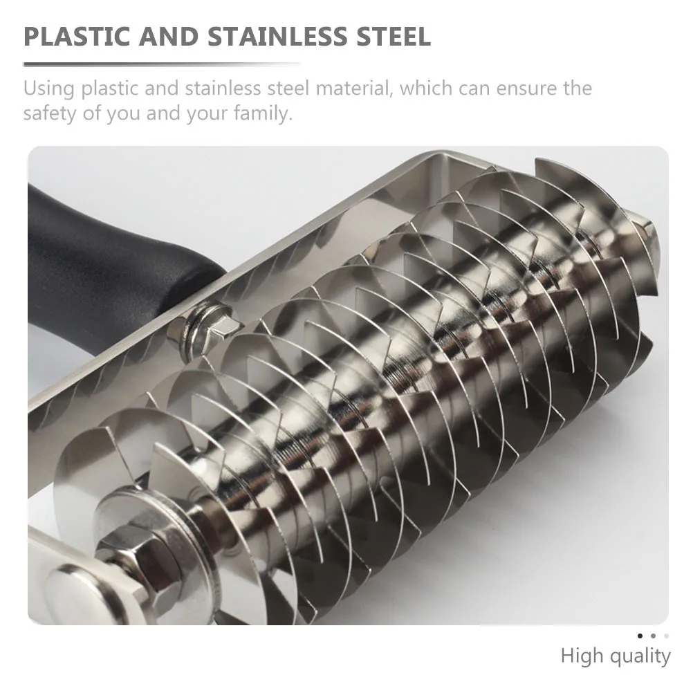 Coupe-pâte à treillis, outil de cuisson, Gadget de cuisine, rouleau à pâtisserie en plastique en acier inoxydable, tarte, biscuits, Pizza, rouleau à treillis pour pâte, 1 pièces