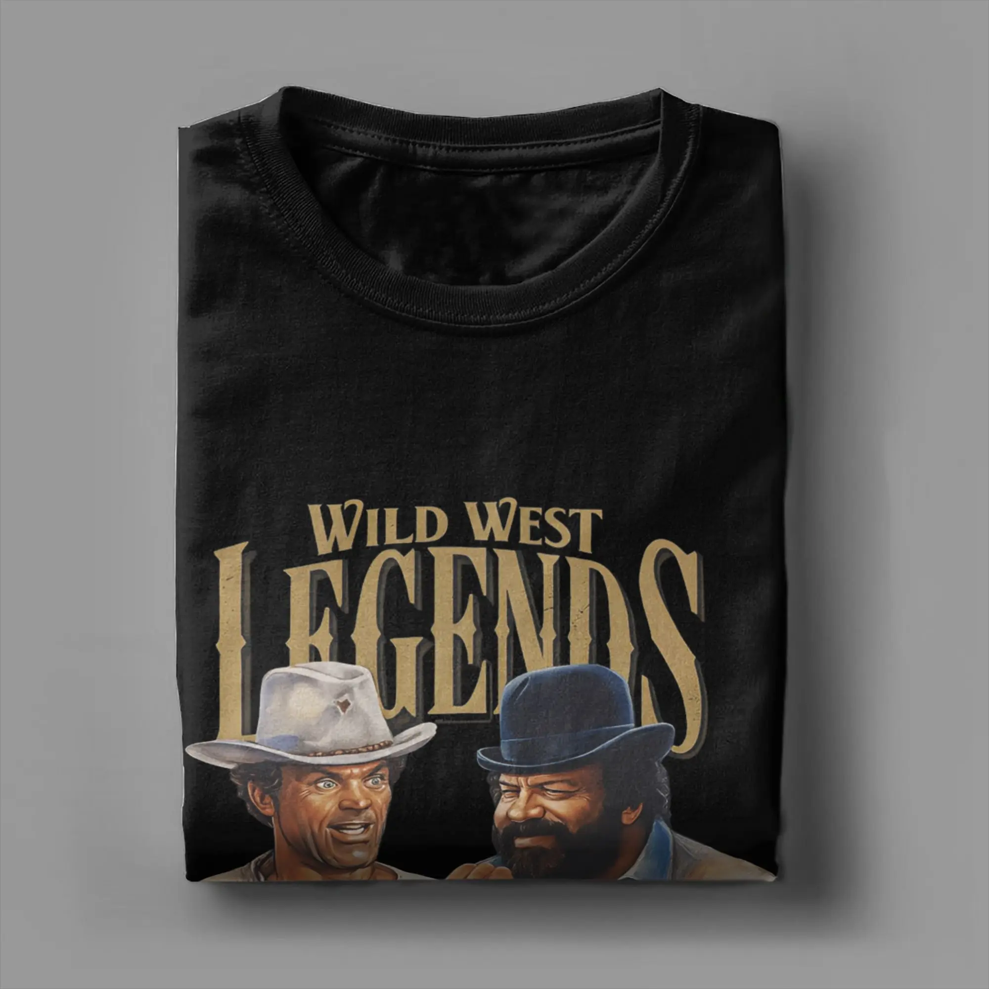 تيرينس هيل برعم سبنسر تي شيرت الرجال 100% القطن روح الدعابة تي شيرت الجولة الرقبة تي شيرت قصير الأكمام بلايز الكبار