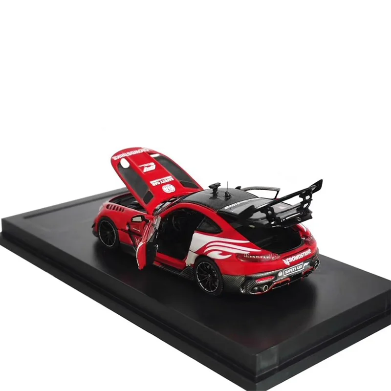 En Stock 1:64 Mj Mercedes Benz Amg Gt serie negra F1 coche de seguridad aleación miniatura modelo fundido a presión juguete para regalo personalizado nuevo en Stock