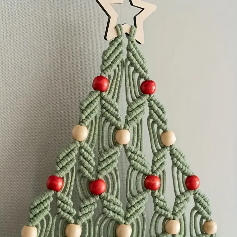 Christmas Gifts Christmas Tree Weaving Material Package Knitting DIY Set Handmade Holiday Decorations Wall Decorations