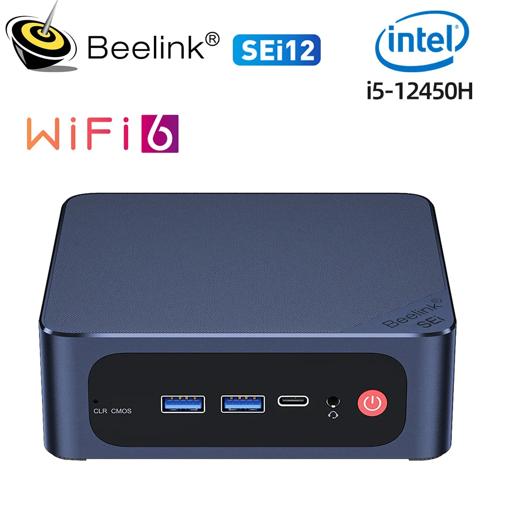 Beelink SEi12 Intel 12th i5 12450H 16G 3200MHz 500G SSD SEi12 Pro Intel i7 12650H Max i7 12700H 32G Wifi6 Type C Gaming PC 1260P