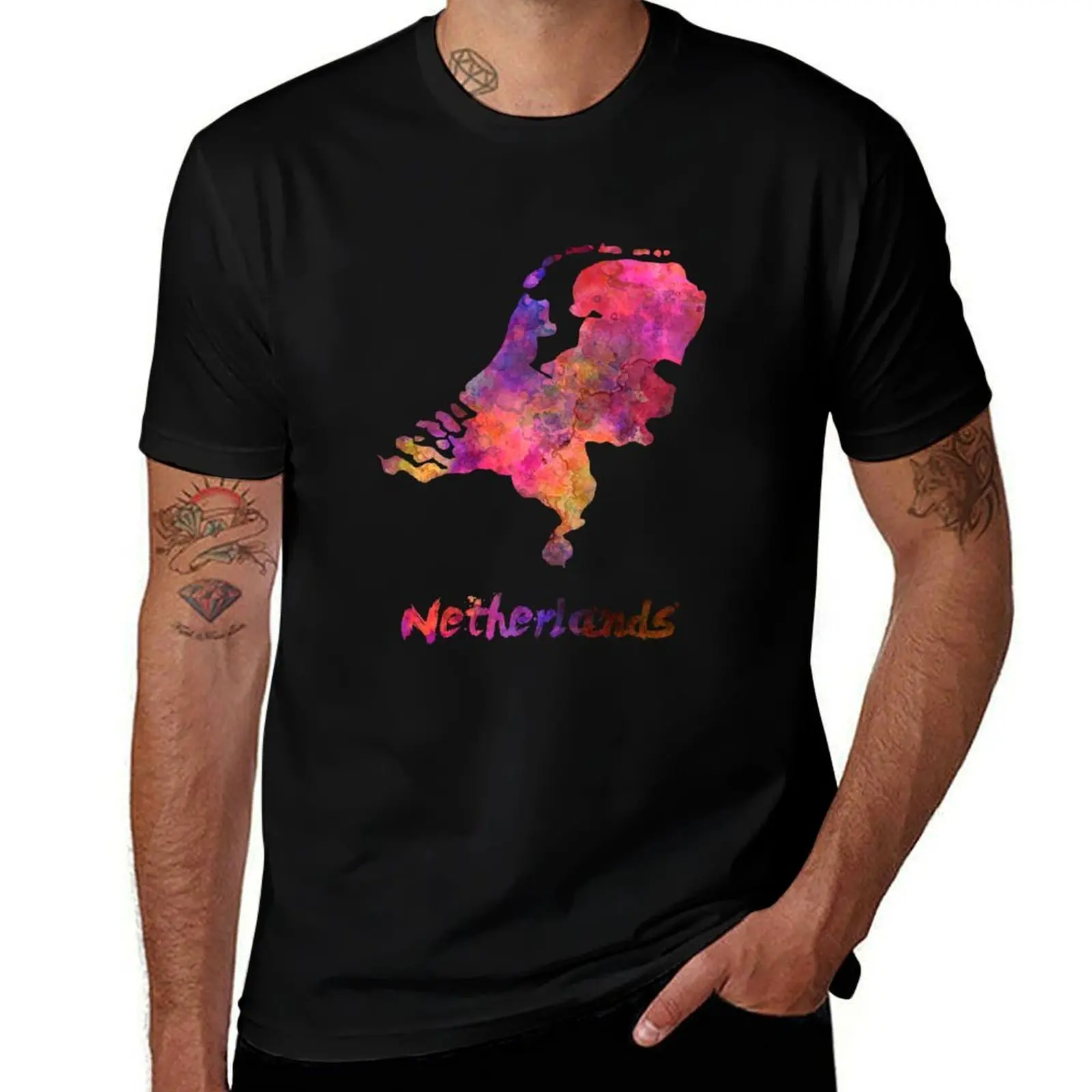 Netherlands in watercolor T-Shirt Tough Fabric Work Tee T-Shirt