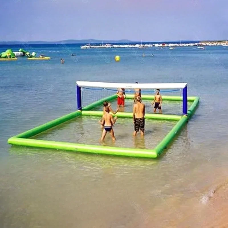

floating inflatable water volleyball court filed