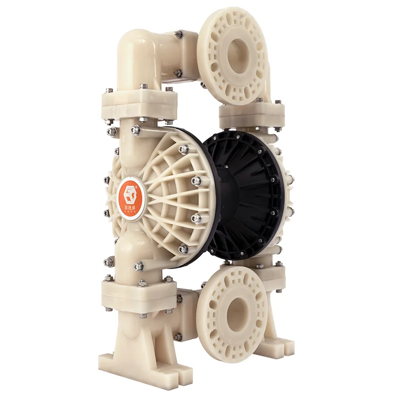 QBY3-80F 3'' Flange PVDF Customizable Pneumatic Diaphragm Pump Air Operated Water Pump
