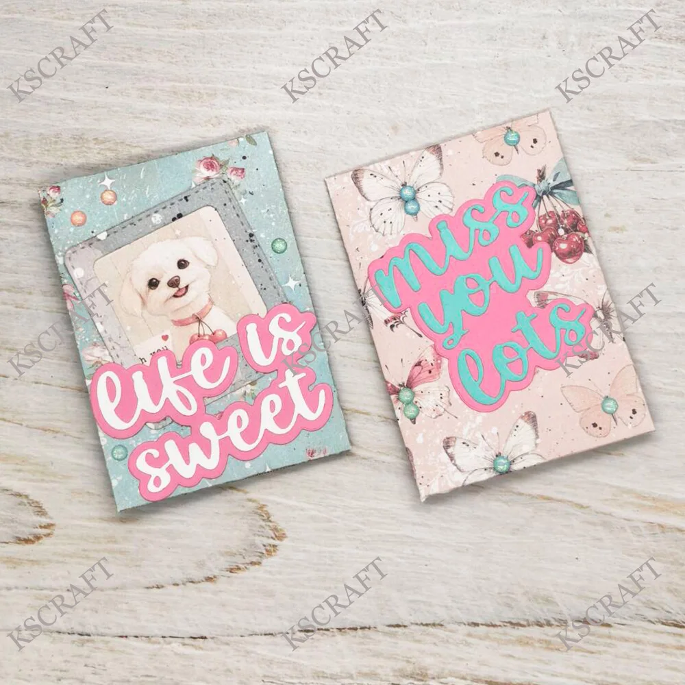 KSCRAFT جيب رسالة مغلف قطع يموت الإستنسل DIY بها بنفسك سكرابوكينغ النقش الزخرفية DIY بها بنفسك ورقة بطاقات