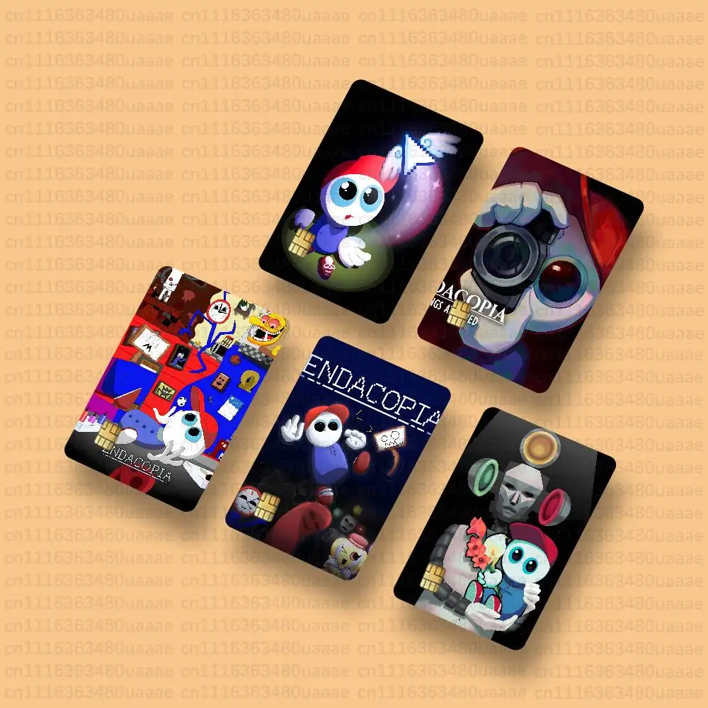 E-Endacopia Mellow Henry Credit Card Skin Stickers Waterproof with Chip Cutout 4 Pack for Credit Debit Transportation Cards