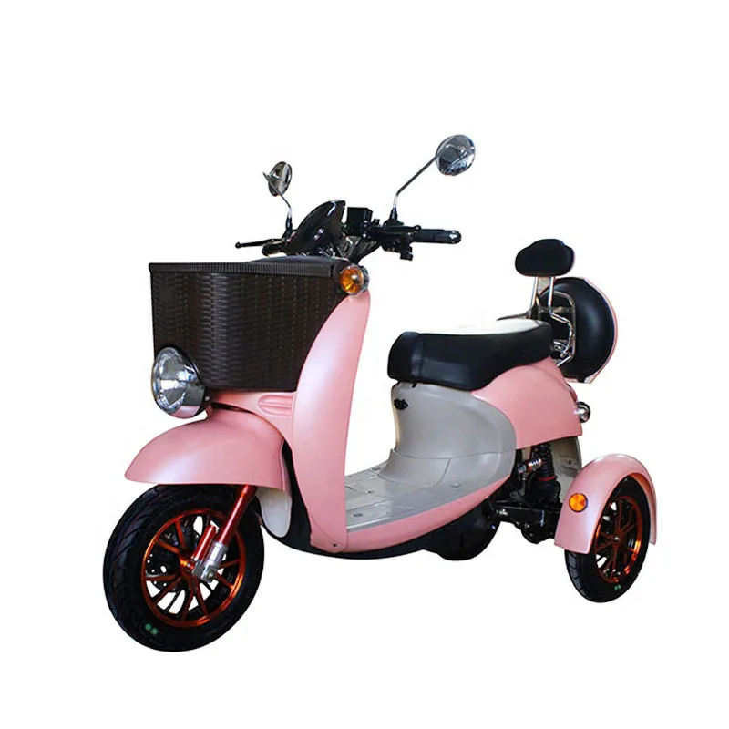 Rs 1200W 3-wheel adult electric scooter Comfortable rural electric tricycle 60 km per charge Range 40 km/h Maximum speed Made in