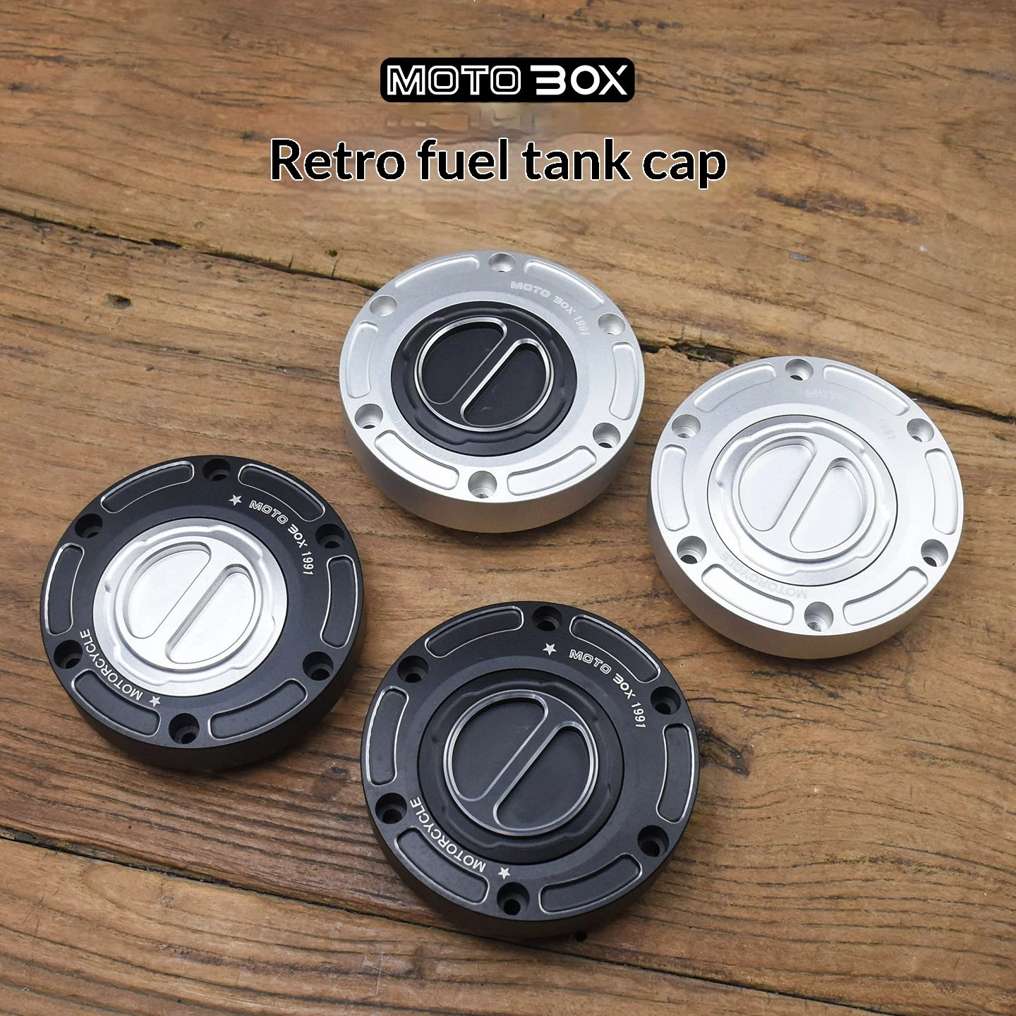 【Premium】For Chinchilla 500, Napoleon 450, Greystone 300, Liao 700 retro aluminum alloy fuel tank cap accessories