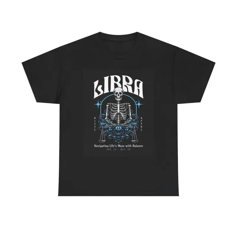 Libra Zodiac Astrology Sign T Shirt Heavy Cotton New